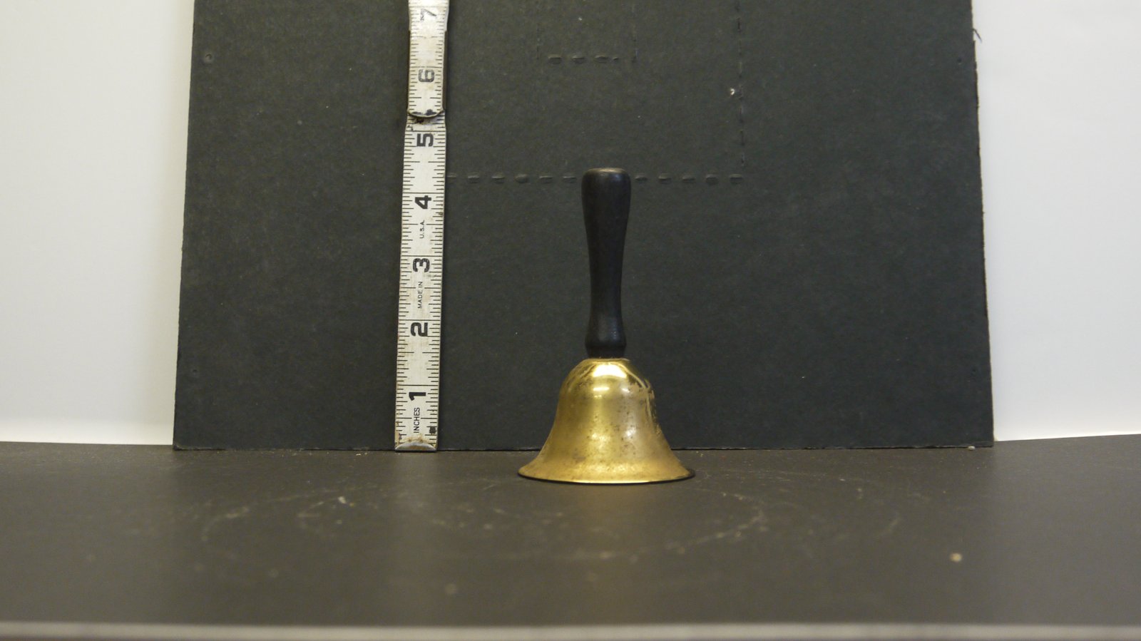 Brass Hand Bell with Black Wooden Handle 2