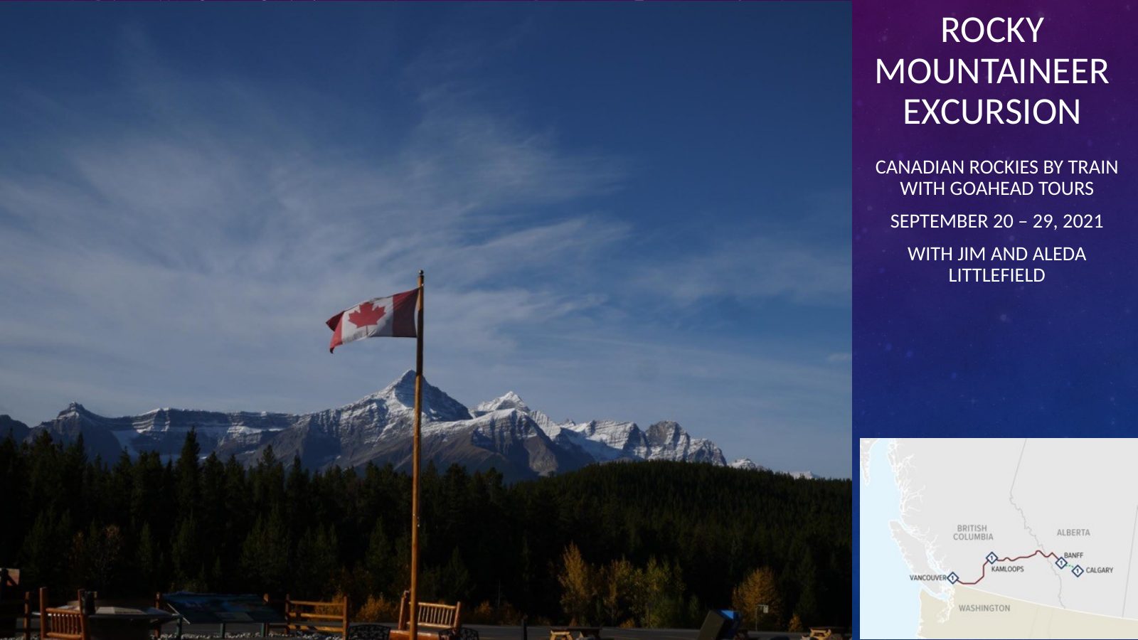 Canadian Rocky Mountaineer — slide 1